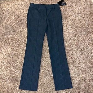 Brand New A. Byer Dress Trouser! Go to Work Dress Pants! Pinstripe Charcoal Gray